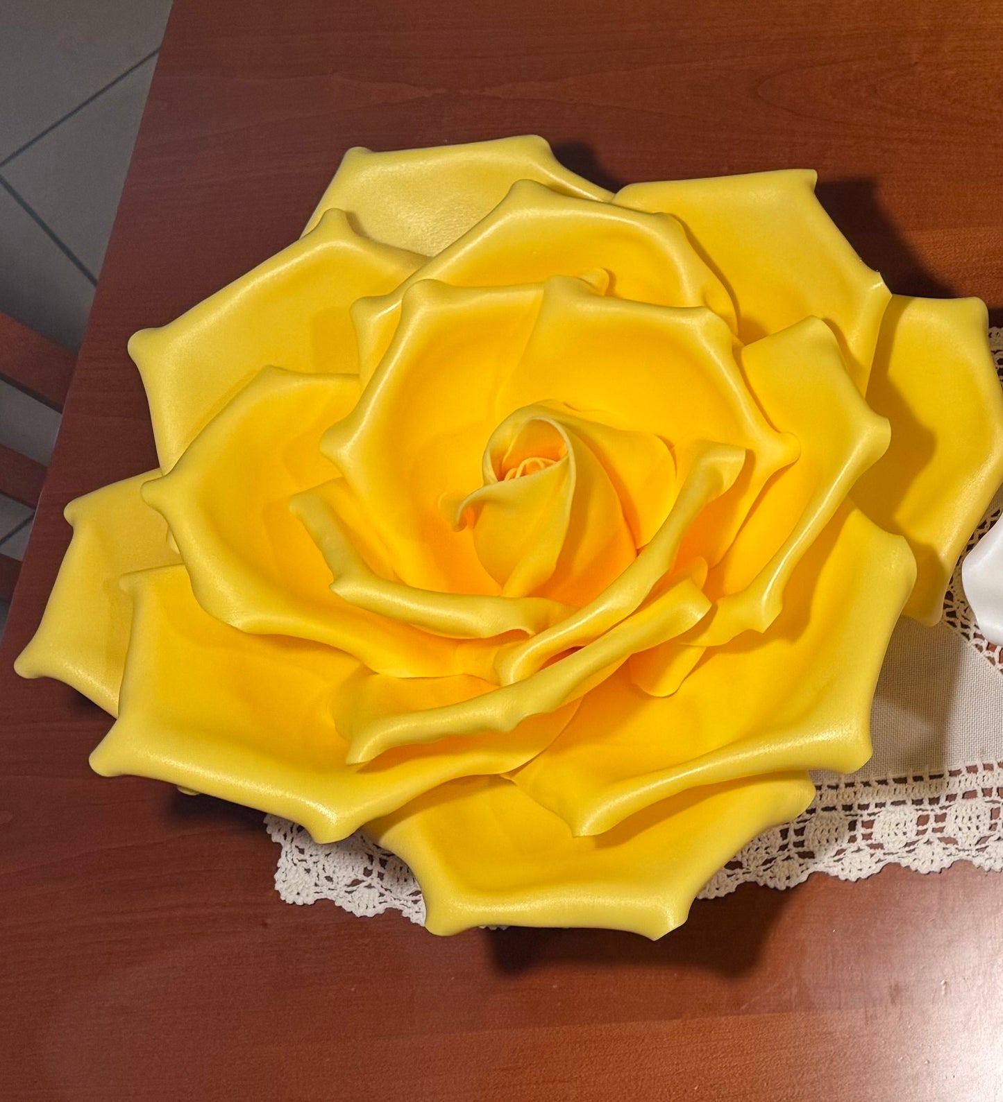 Rosa gialla da appoggio o da parete - Yellow rose